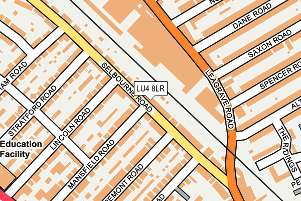 LU4 8LR map - OS OpenMap – Local (Ordnance Survey)