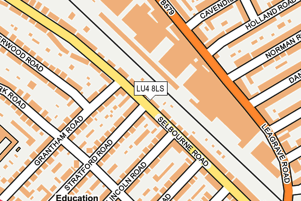 LU4 8LS map - OS OpenMap – Local (Ordnance Survey)