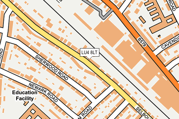 LU4 8LT map - OS OpenMap – Local (Ordnance Survey)