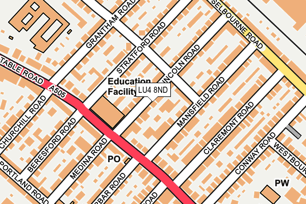 LU4 8ND map - OS OpenMap – Local (Ordnance Survey)