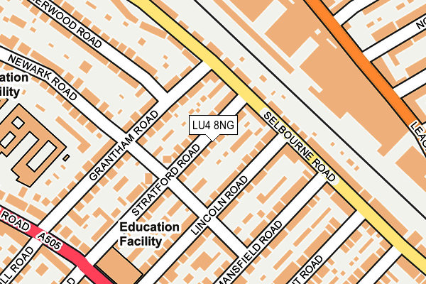 LU4 8NG map - OS OpenMap – Local (Ordnance Survey)