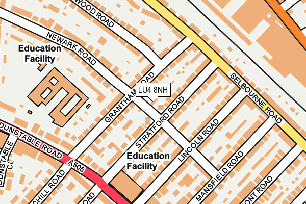 LU4 8NH map - OS OpenMap – Local (Ordnance Survey)