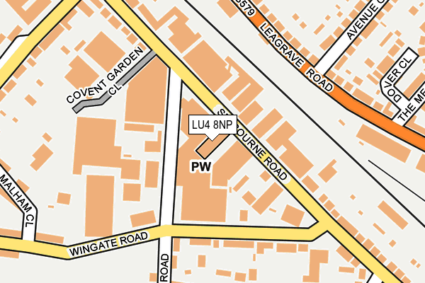 LU4 8NP map - OS OpenMap – Local (Ordnance Survey)