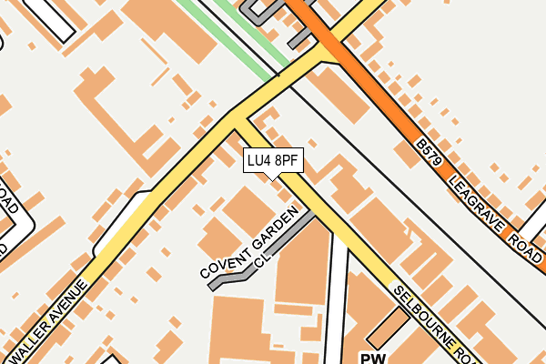 LU4 8PF map - OS OpenMap – Local (Ordnance Survey)
