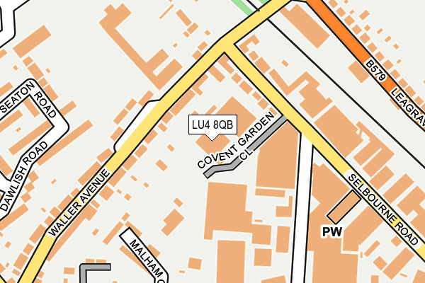 LU4 8QB map - OS OpenMap – Local (Ordnance Survey)