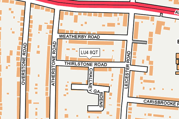 LU4 8QT map - OS OpenMap – Local (Ordnance Survey)