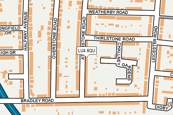 LU4 8QU map - OS OpenMap – Local (Ordnance Survey)