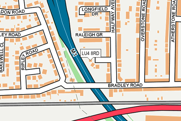 LU4 8RD map - OS OpenMap – Local (Ordnance Survey)
