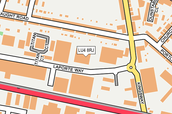 LU4 8RJ map - OS OpenMap – Local (Ordnance Survey)