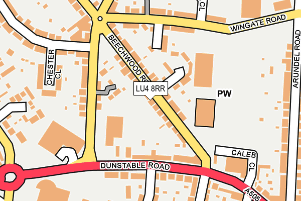 LU4 8RR map - OS OpenMap – Local (Ordnance Survey)
