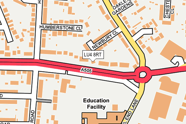 LU4 8RT map - OS OpenMap – Local (Ordnance Survey)