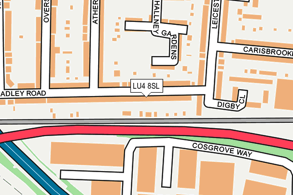 LU4 8SL map - OS OpenMap – Local (Ordnance Survey)