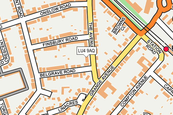 LU4 9AQ map - OS OpenMap – Local (Ordnance Survey)