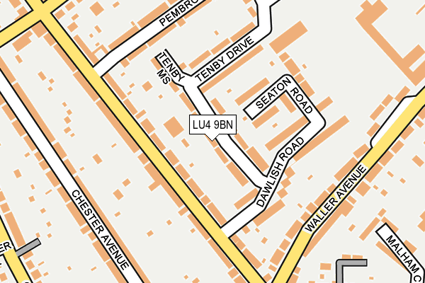LU4 9BN map - OS OpenMap – Local (Ordnance Survey)