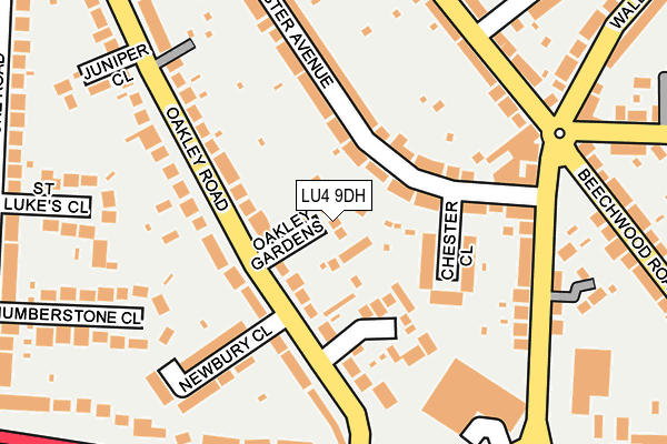 LU4 9DH map - OS OpenMap – Local (Ordnance Survey)