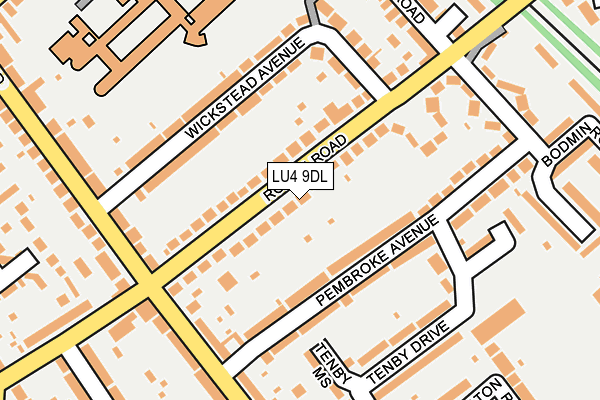 LU4 9DL map - OS OpenMap – Local (Ordnance Survey)