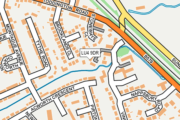 LU4 9DR map - OS OpenMap – Local (Ordnance Survey)