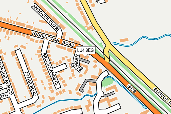 LU4 9EG map - OS OpenMap – Local (Ordnance Survey)