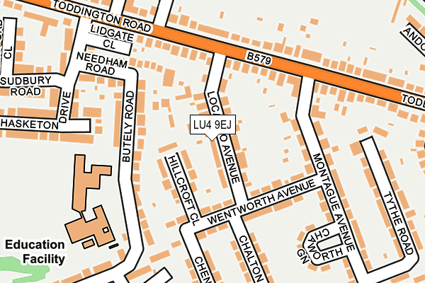 LU4 9EJ map - OS OpenMap – Local (Ordnance Survey)