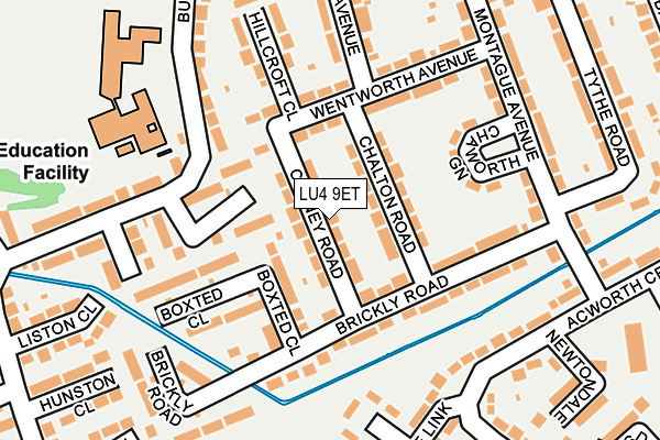 LU4 9ET map - OS OpenMap – Local (Ordnance Survey)