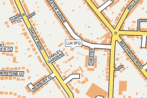 LU4 9FQ map - OS OpenMap – Local (Ordnance Survey)