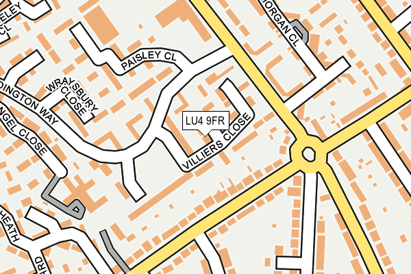 LU4 9FR map - OS OpenMap – Local (Ordnance Survey)