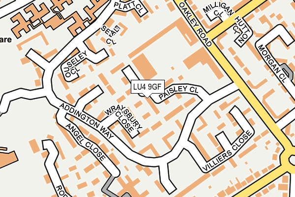 LU4 9GF map - OS OpenMap – Local (Ordnance Survey)