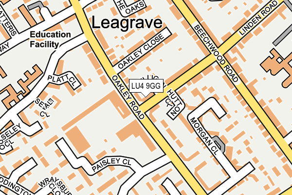 LU4 9GG map - OS OpenMap – Local (Ordnance Survey)