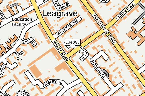 LU4 9GJ map - OS OpenMap – Local (Ordnance Survey)