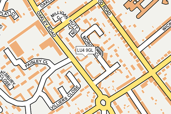 LU4 9GL map - OS OpenMap – Local (Ordnance Survey)