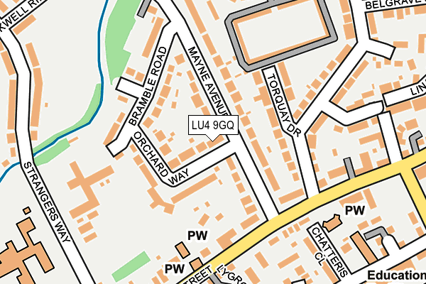 LU4 9GQ map - OS OpenMap – Local (Ordnance Survey)