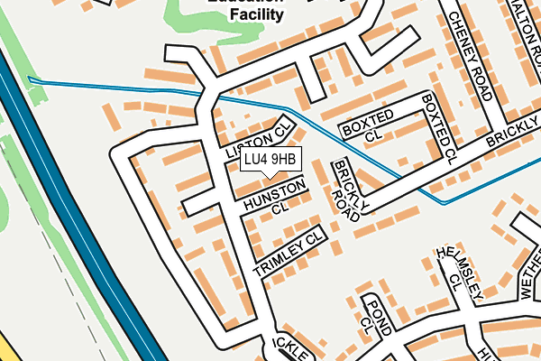LU4 9HB map - OS OpenMap – Local (Ordnance Survey)