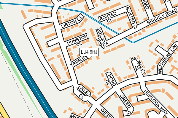 LU4 9HJ map - OS OpenMap – Local (Ordnance Survey)