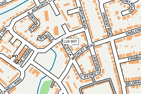 LU4 9HT map - OS OpenMap – Local (Ordnance Survey)