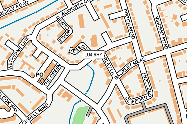 LU4 9HY map - OS OpenMap – Local (Ordnance Survey)