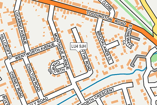 LU4 9JH map - OS OpenMap – Local (Ordnance Survey)