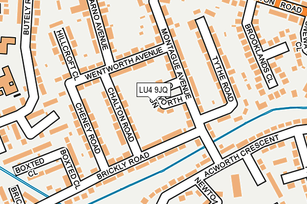LU4 9JQ map - OS OpenMap – Local (Ordnance Survey)