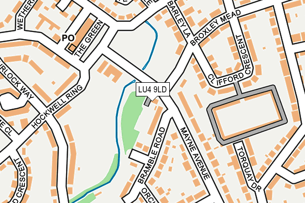 LU4 9LD map - OS OpenMap – Local (Ordnance Survey)