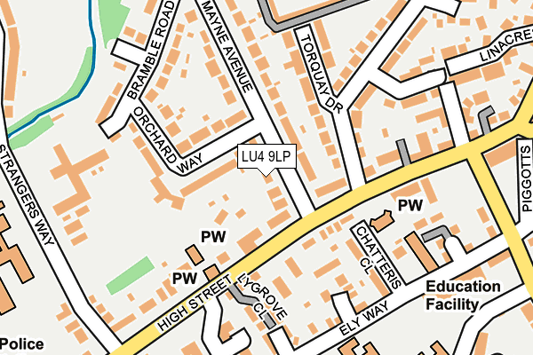 LU4 9LP map - OS OpenMap – Local (Ordnance Survey)