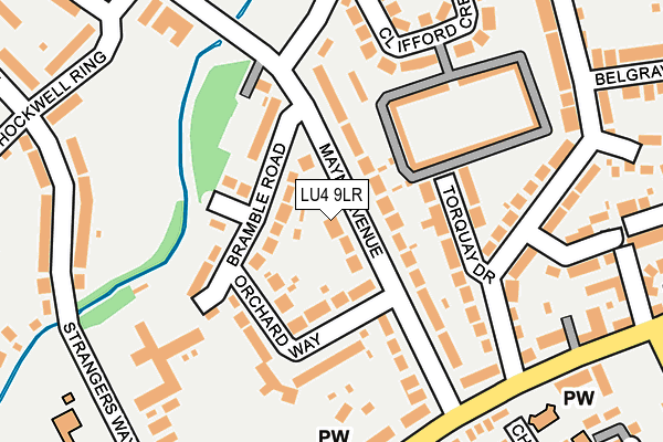 LU4 9LR map - OS OpenMap – Local (Ordnance Survey)