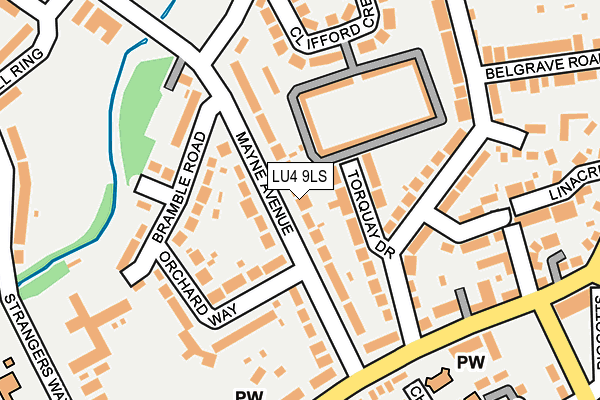 LU4 9LS map - OS OpenMap – Local (Ordnance Survey)