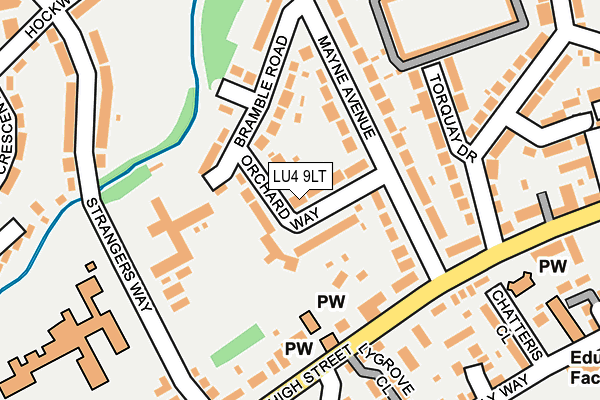 LU4 9LT map - OS OpenMap – Local (Ordnance Survey)