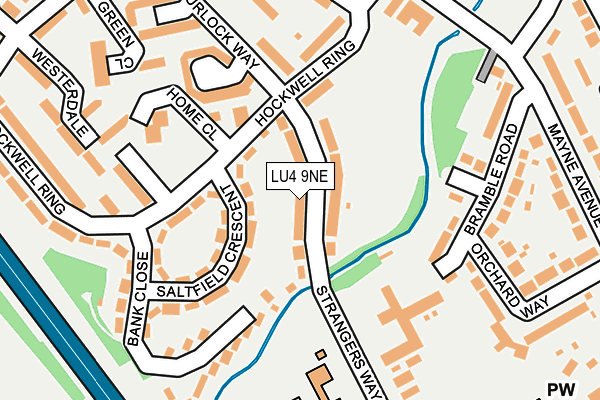 LU4 9NE map - OS OpenMap – Local (Ordnance Survey)