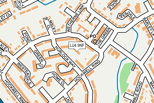 LU4 9NF map - OS OpenMap – Local (Ordnance Survey)