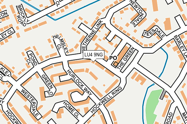 LU4 9NG map - OS OpenMap – Local (Ordnance Survey)