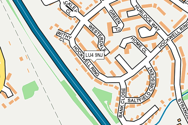 LU4 9NJ map - OS OpenMap – Local (Ordnance Survey)