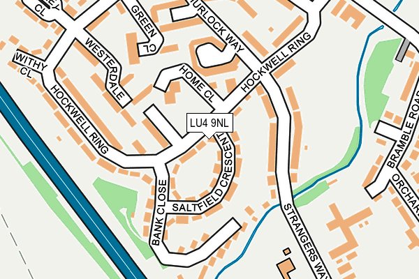 LU4 9NL map - OS OpenMap – Local (Ordnance Survey)