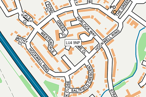 LU4 9NP map - OS OpenMap – Local (Ordnance Survey)