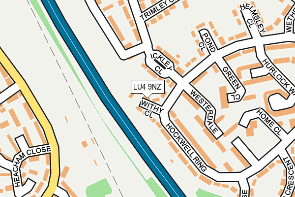LU4 9NZ map - OS OpenMap – Local (Ordnance Survey)