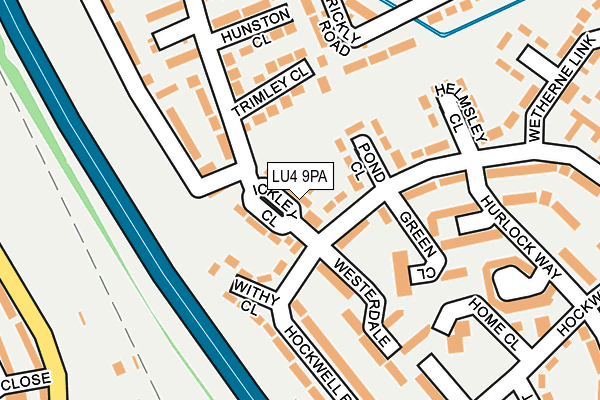 LU4 9PA map - OS OpenMap – Local (Ordnance Survey)